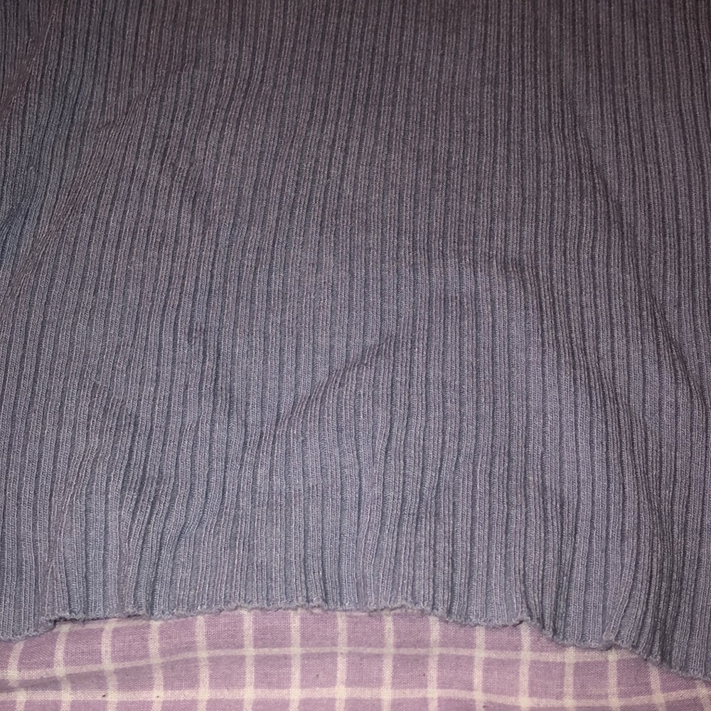 Ribbed Light Blue Top - Picture 4 of 5